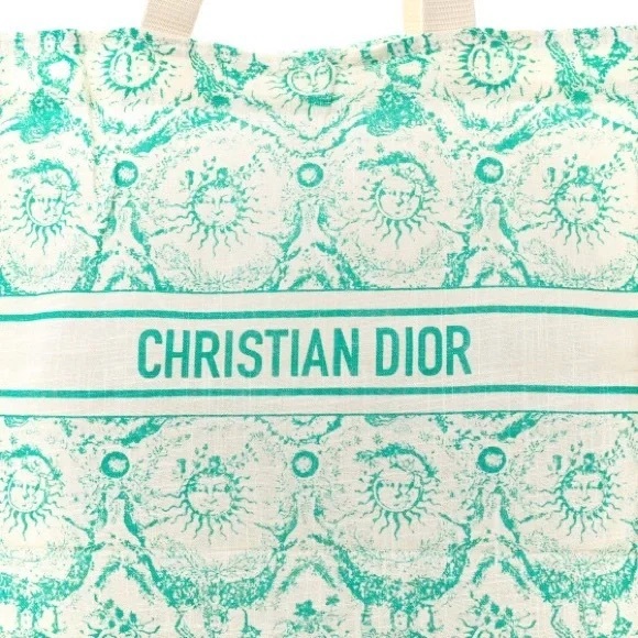 NEW VIP Dioriviera Toile de Jouy Soleil Aquamarina Tote - Picture 5 of 10